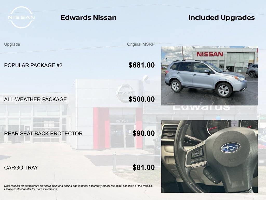 Used 2016 Subaru Forester 2.5i Premium w/ Popular Package #2 AWD/4WD image 4