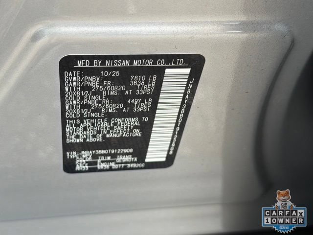 Certified 2026 Nissan Armada SL w/ Captain's Chari Seat Package AWD/4WD image 25