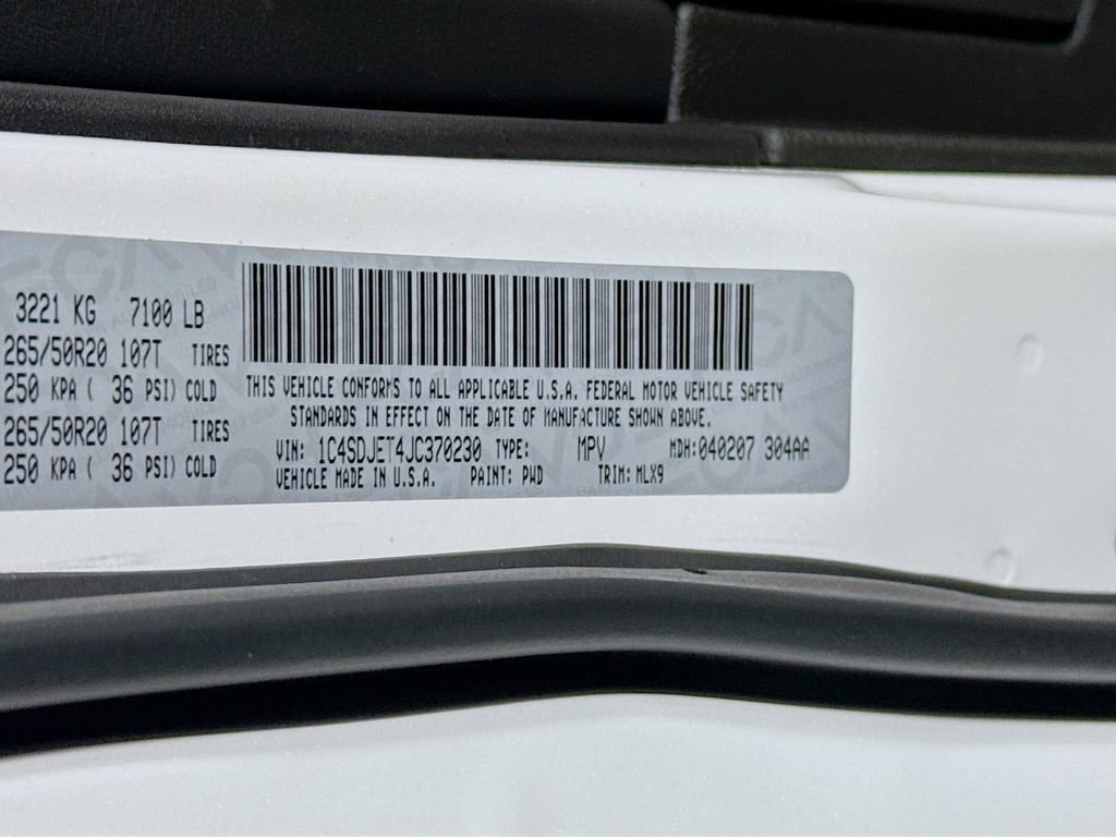 Used 2018 Dodge Durango Citadel w/ Quick Order Package 22P AWD/4WD image 38