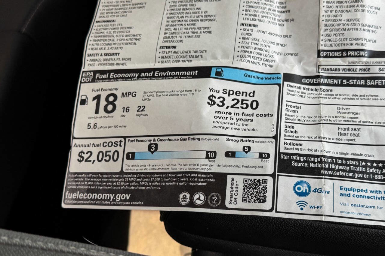 Used 2017 GMC Sierra 1500 SLE w/ SLE Value Package image 37