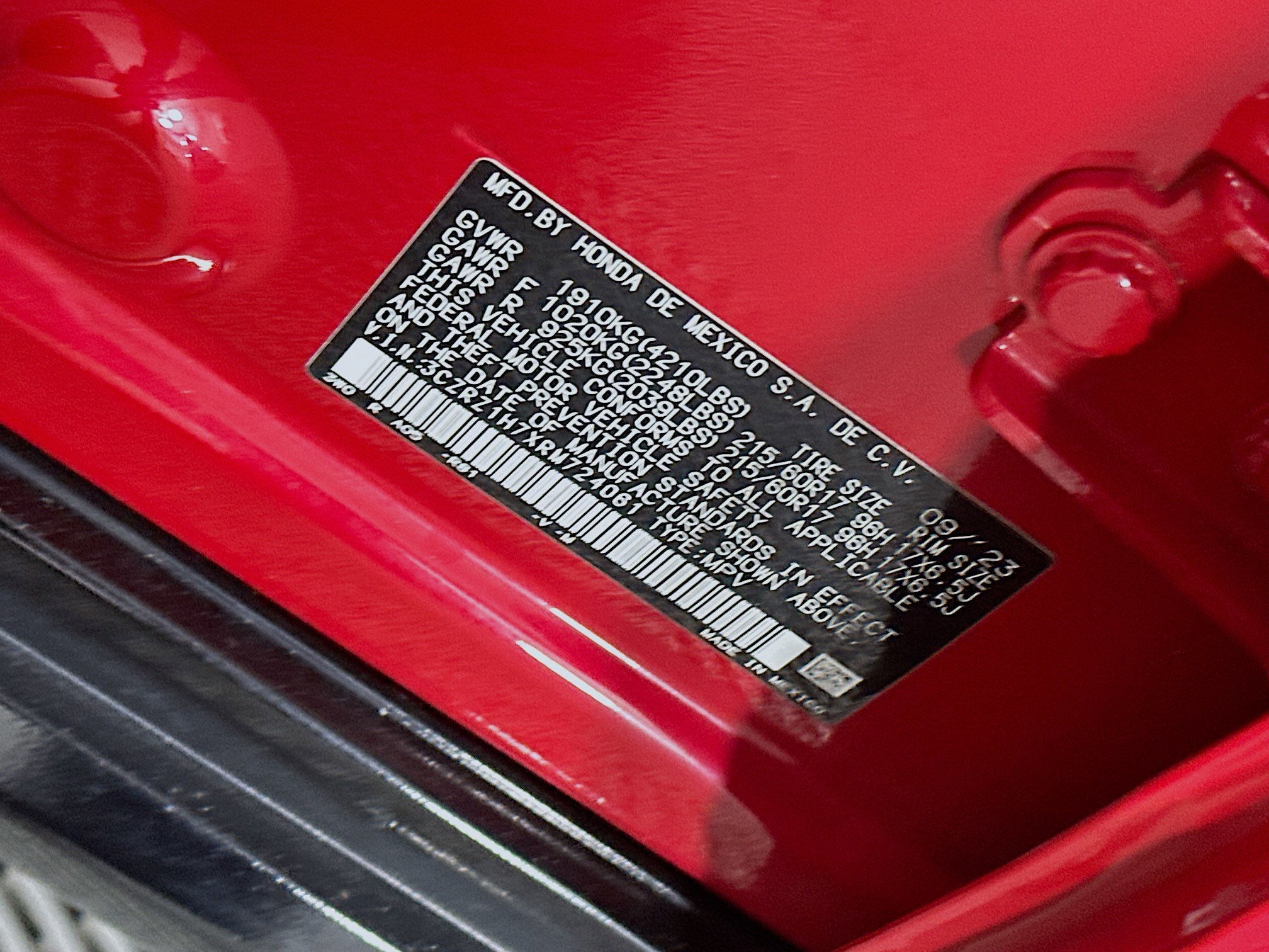 Used 2024 Honda HR-V EX-L image 12