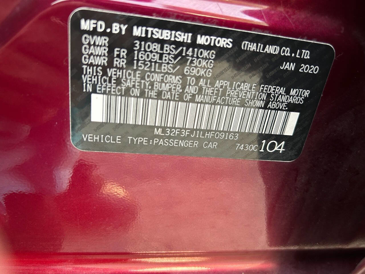 Used 2020 Mitsubishi Mirage G4 ES FWD image 22