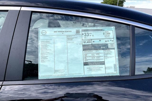 New 2027 Nissan Sentra S w/ Floor Mat Package FWD image 13