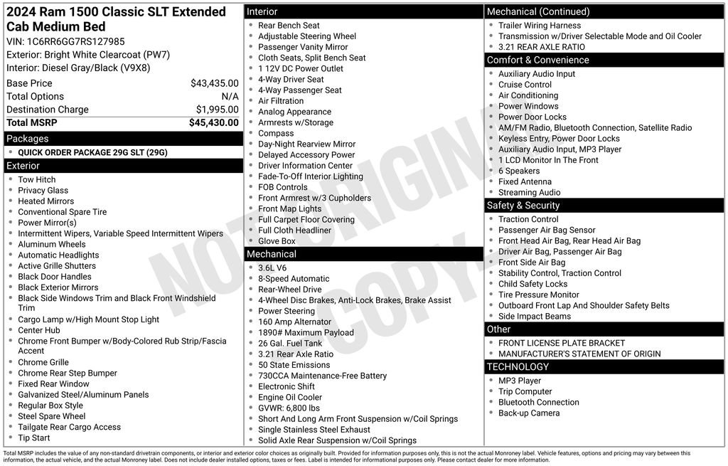 Used 2024 RAM 1500 Classic SLT image 50