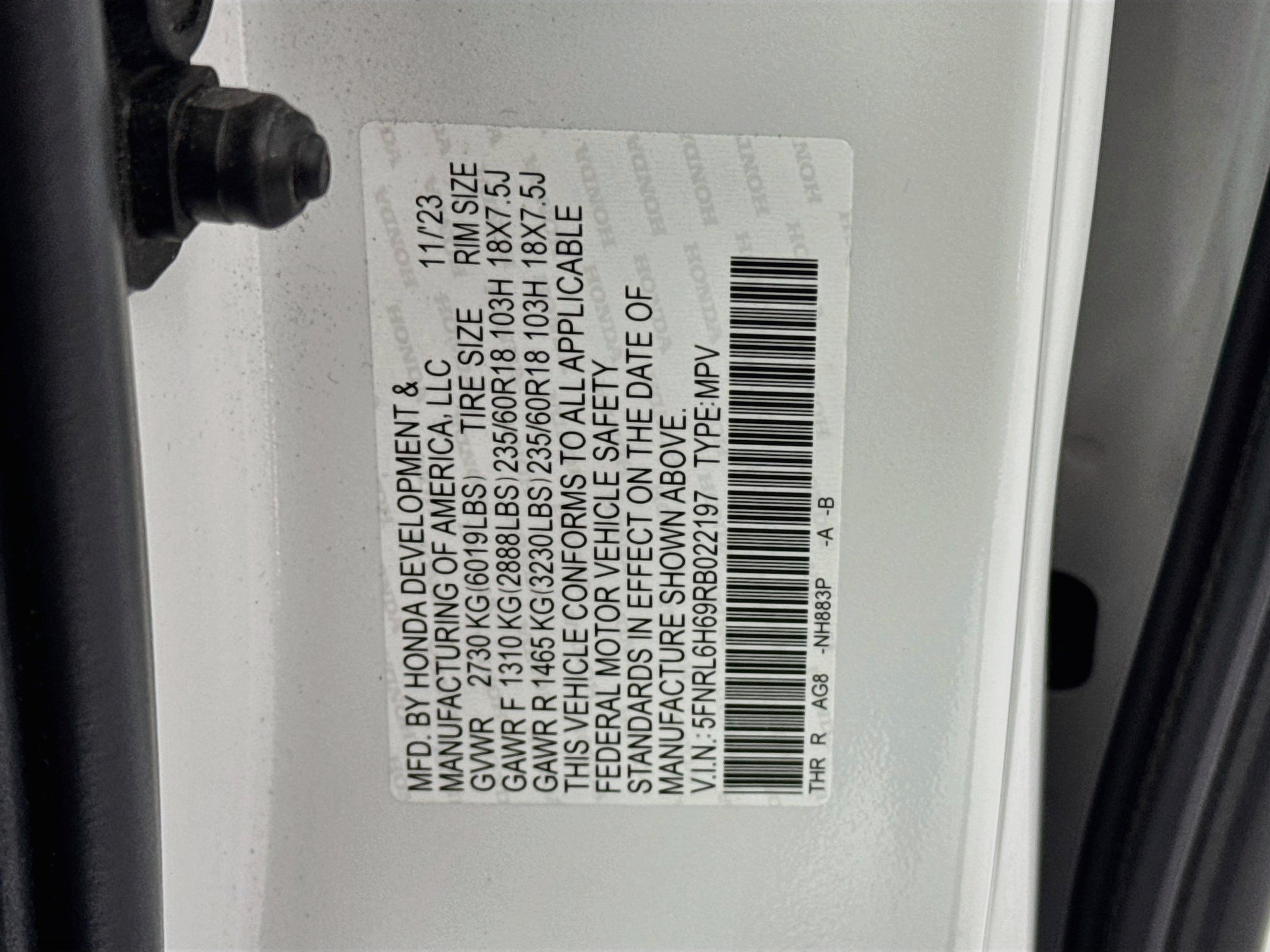 Certified 2024 Honda Odyssey EX-L image 33