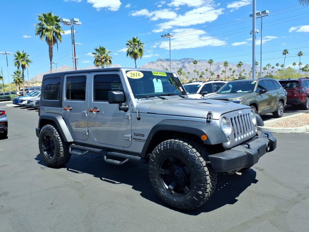 Used 2016 Jeep Wrangler Unlimited Sport w/ Quick Order Package 24S image 1