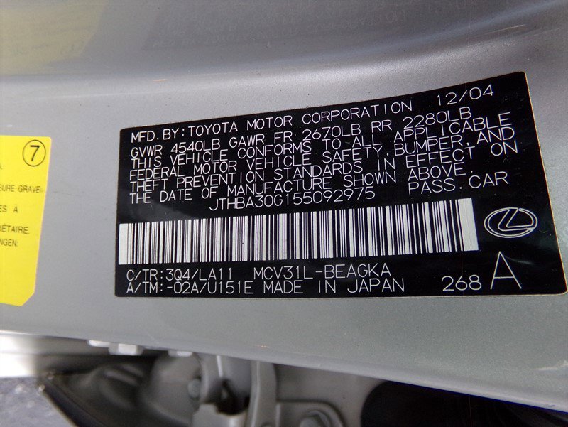 Used 2005 Lexus ES 330 Sedan image 85