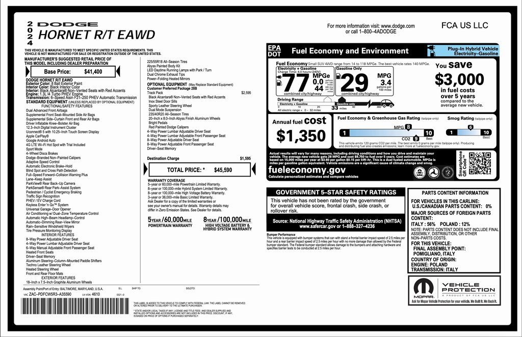 Certified 2024 Dodge Hornet R/T w/ Track Pack video 2