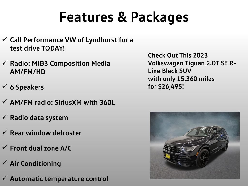 Used 2023 Volkswagen Tiguan SE R-Line AWD/4WD image 4