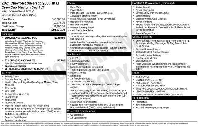 Used 2021 Chevrolet Silverado 2500 LT w/ Convenience Package image 33