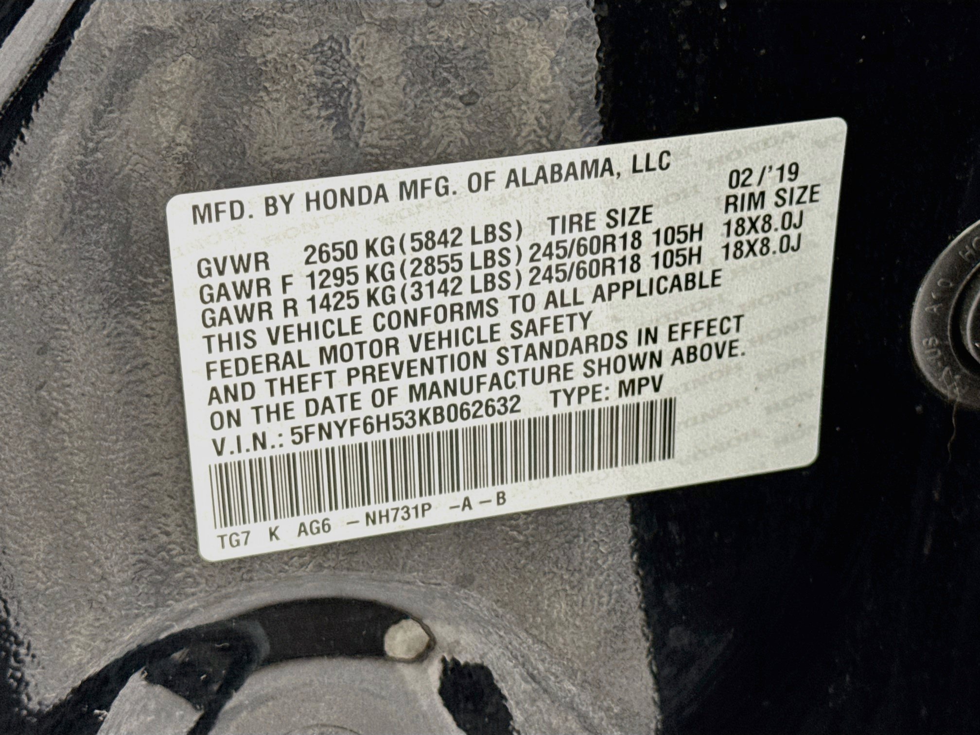 Certified 2019 Honda Pilot EX-L image 32