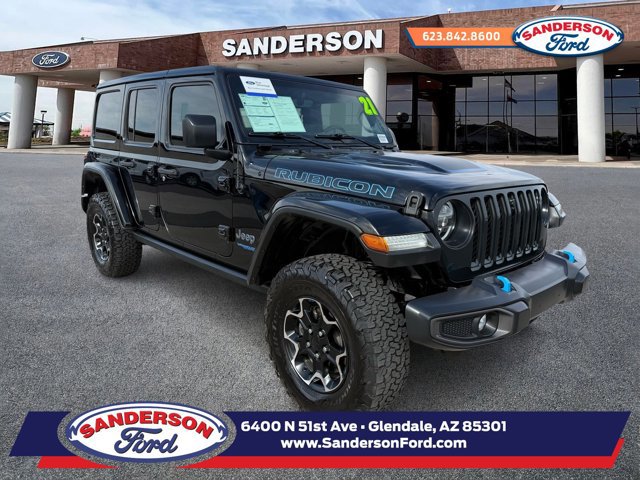 Used 2021 Jeep Wrangler Unlimited Rubicon 4xe w/ Cold Weather Group AWD/4WD image 1