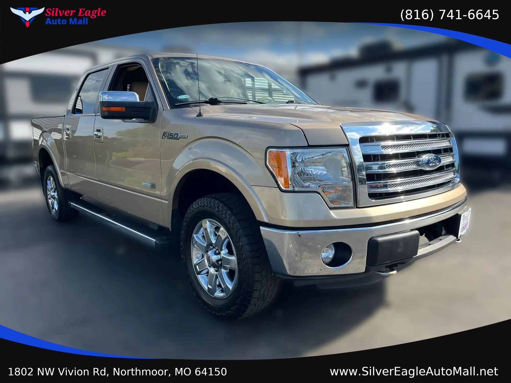 Used 2013 Ford F150 Lariat w/ Lariat Chrome Pkg AWD/4WD image 3