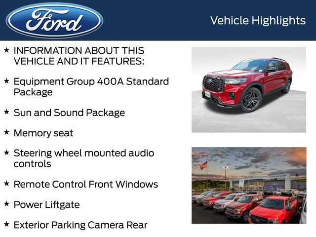 New 2026 Ford Explorer ST w/ Sun And Sound Package AWD/4WD image 4
