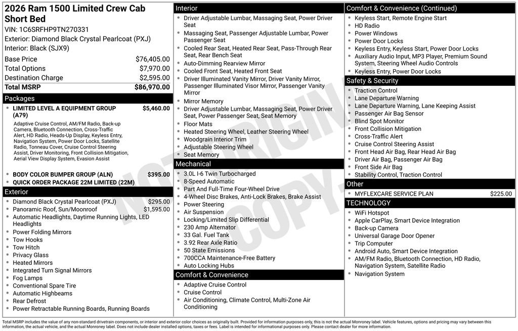 New 2026 RAM 1500 Limited AWD/4WD image 5