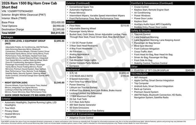 New 2026 RAM 1500 Big Horn image 5