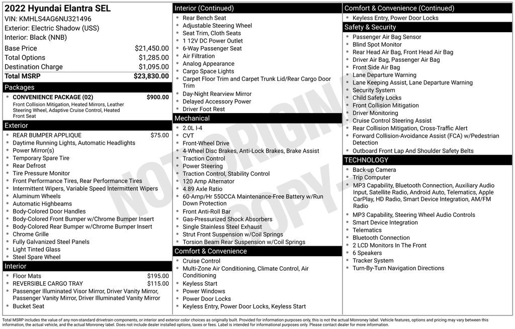 Certified 2022 Hyundai Elantra SEL w/ Convenience Package FWD image 32