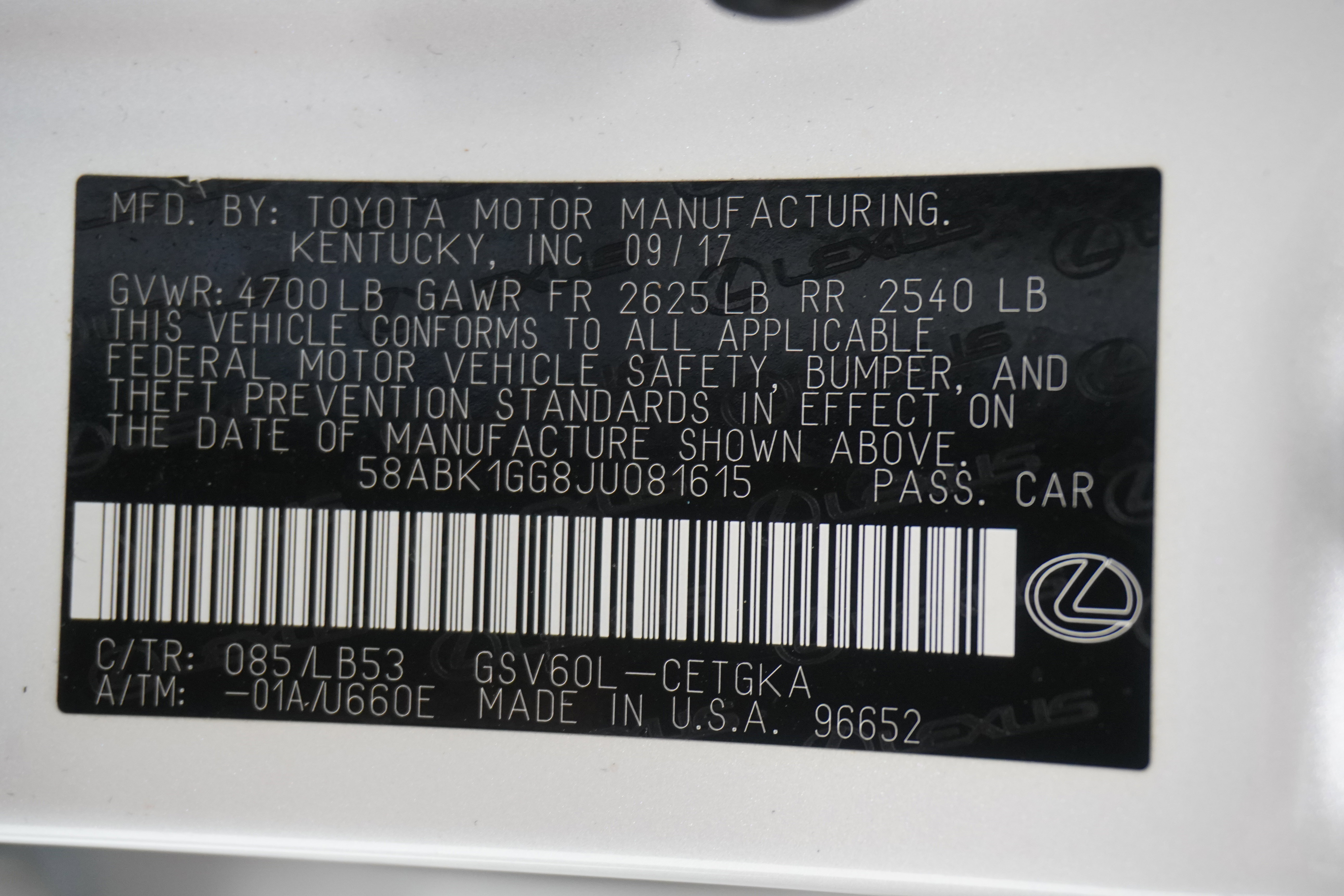 Used 2018 Lexus ES 350 w/ Luxury Package w/Wood Trim FWD image 34