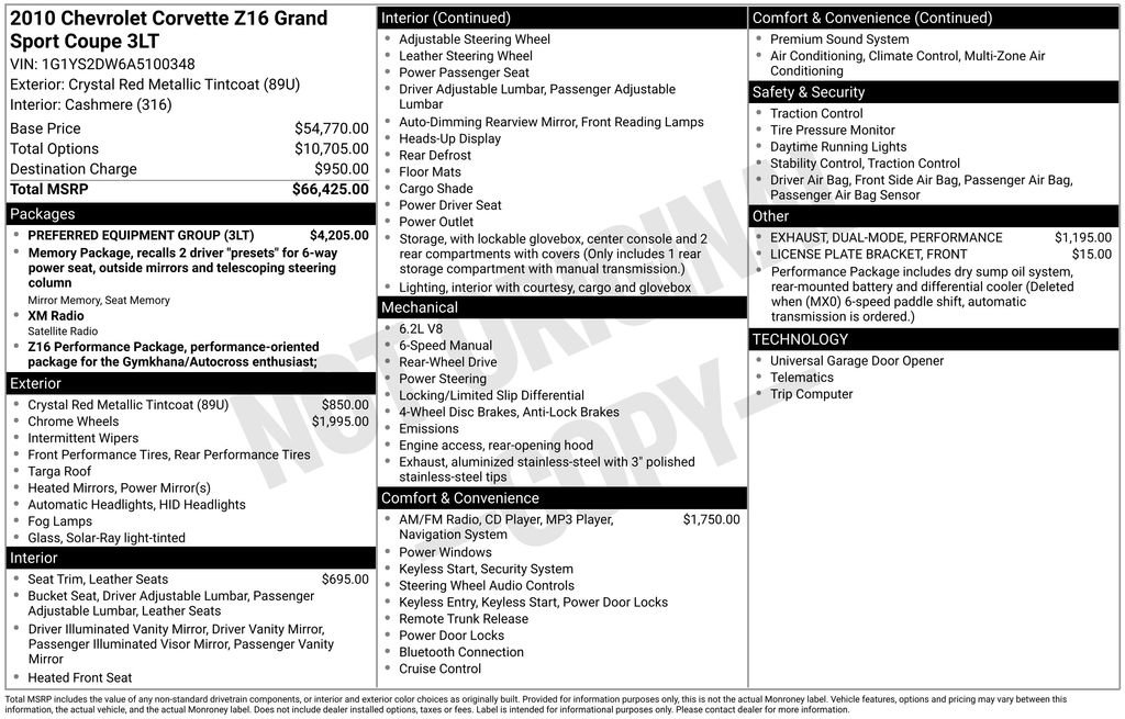 Used 2010 Chevrolet Corvette Grand Sport w/ Preferred Equipment Group image 42