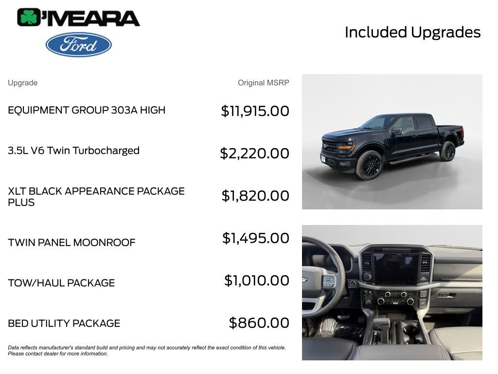 New 2025 Ford F150 XLT w/ Equipment Group 303A High image 4