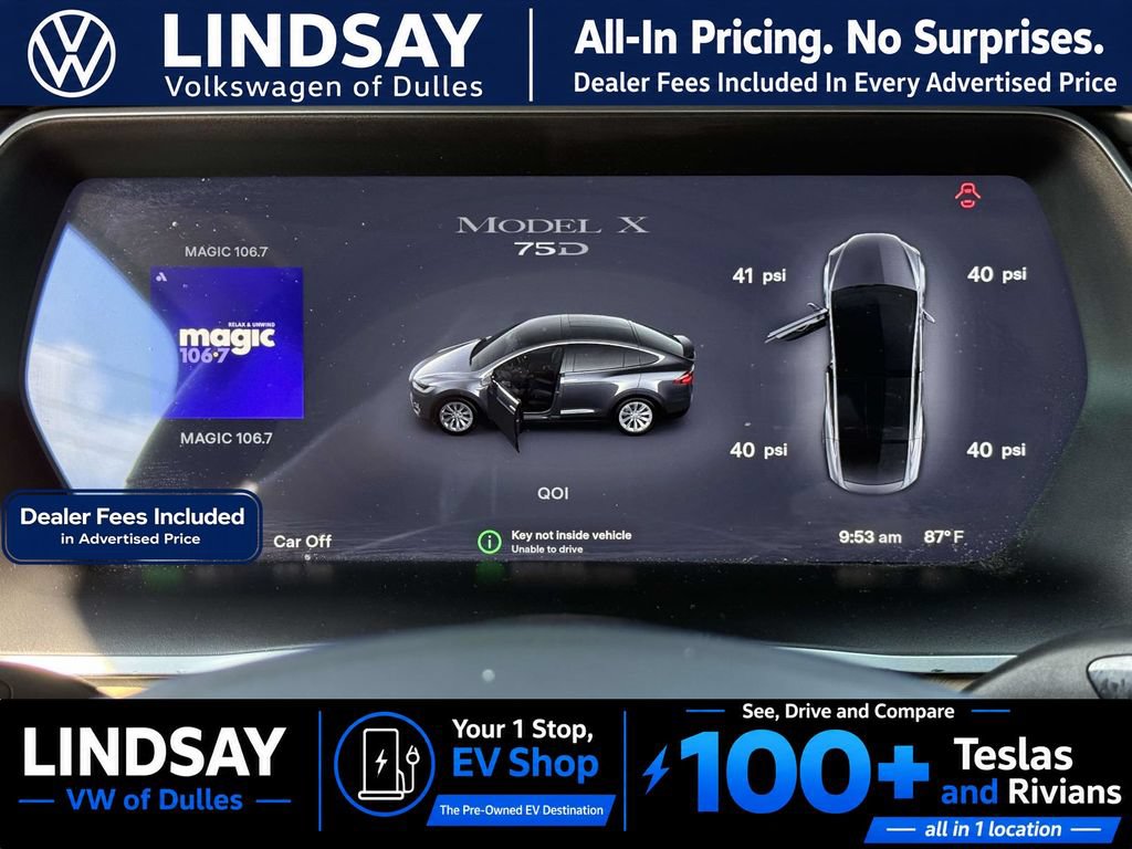 Used 2017 Tesla Model X 75D AWD/4WD image 21