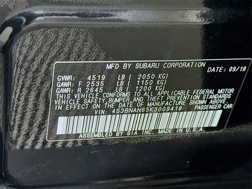 Used 2019 Subaru Legacy 2.5i Limited w/ Popular Package #2A image 36