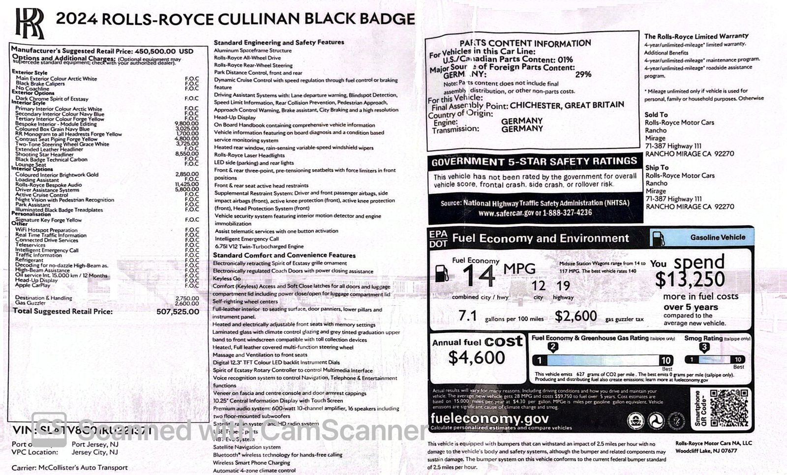 Used 2024 Rolls-Royce Cullinan Black Badge image 37