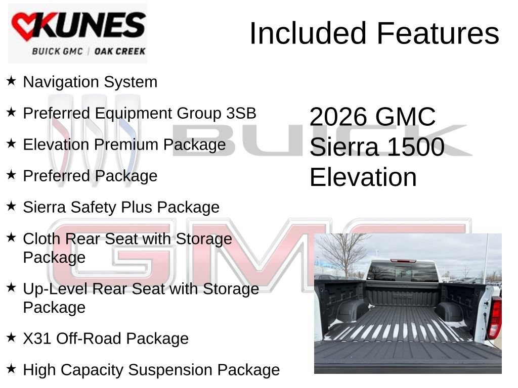 New 2026 GMC Sierra 1500 Elevation w/ Elevation Premium Package AWD/4WD image 2