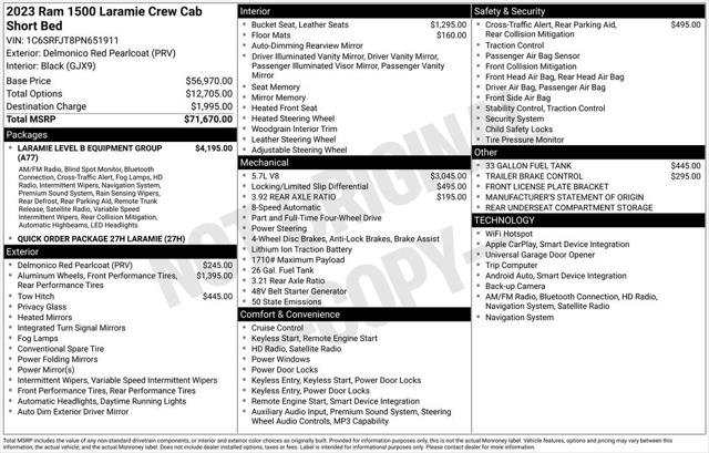 Certified 2023 RAM 1500 Laramie AWD/4WD image 3
