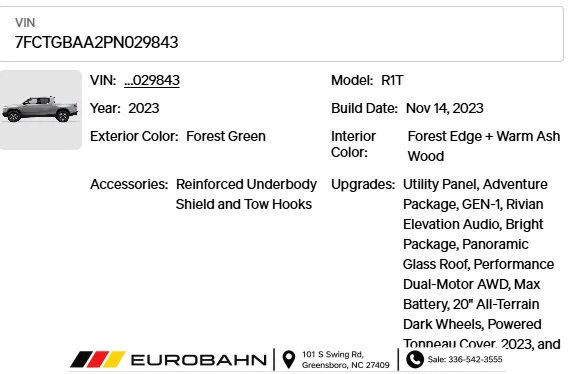 Used 2023 Rivian R1T Adventure Dual AWD/4WD image 36