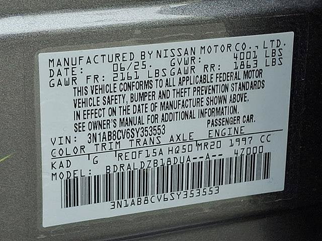 Certified 2025 Nissan Sentra SV w/ Trunk Package FWD image 27