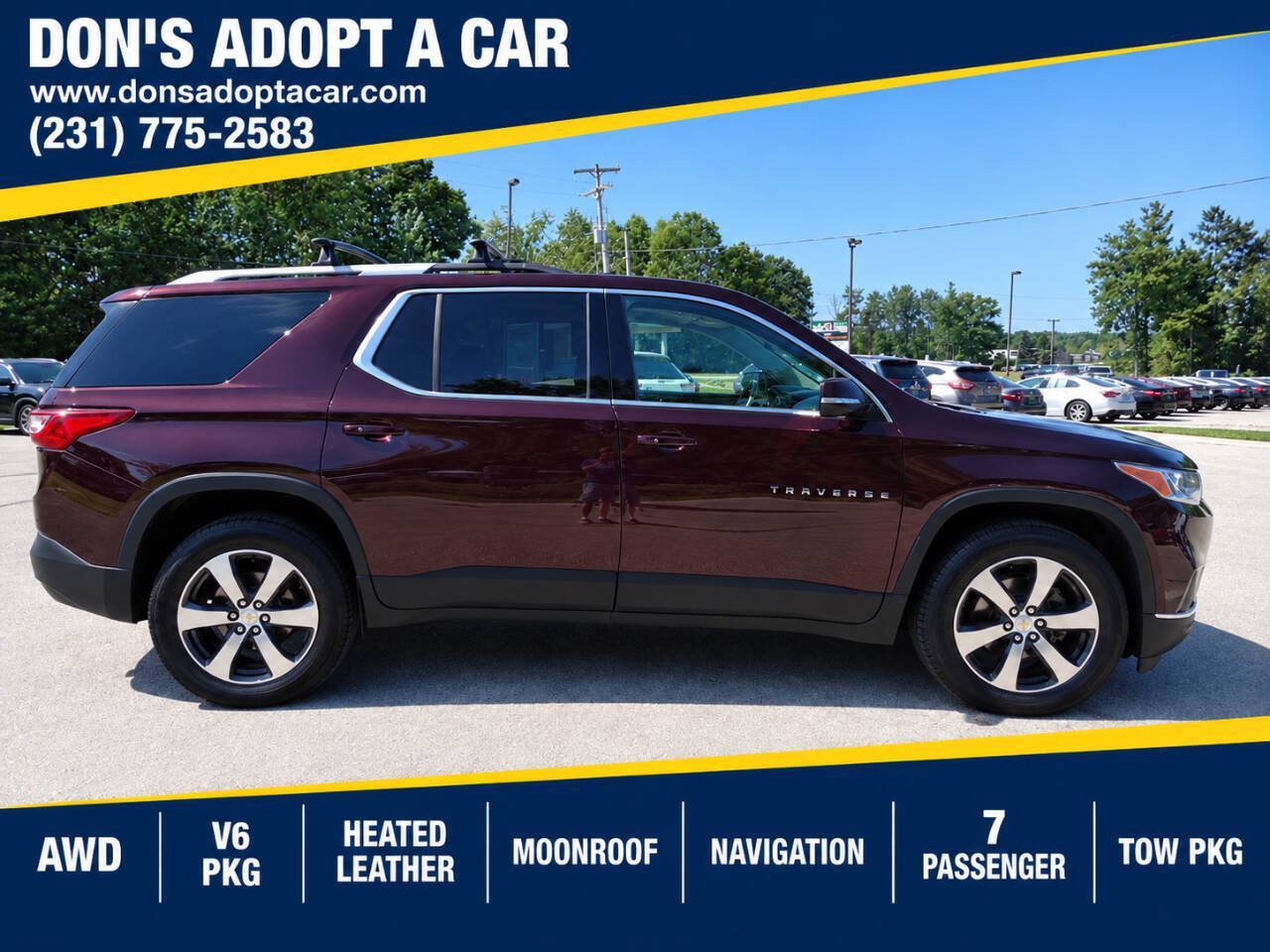 Used 2018 Chevrolet Traverse AWD LT w/ 2LT