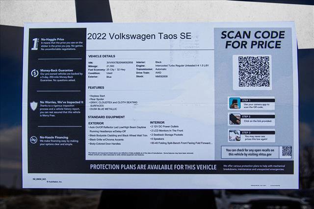 Used 2022 Volkswagen Taos SE image 26