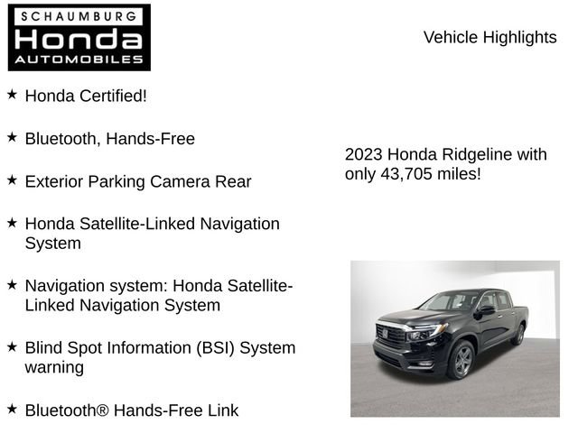 Used 2023 Honda Ridgeline RTL-E image 7