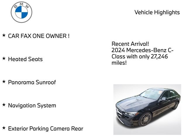 Used 2024 Mercedes-Benz C 300 4MATIC Sedan image 4
