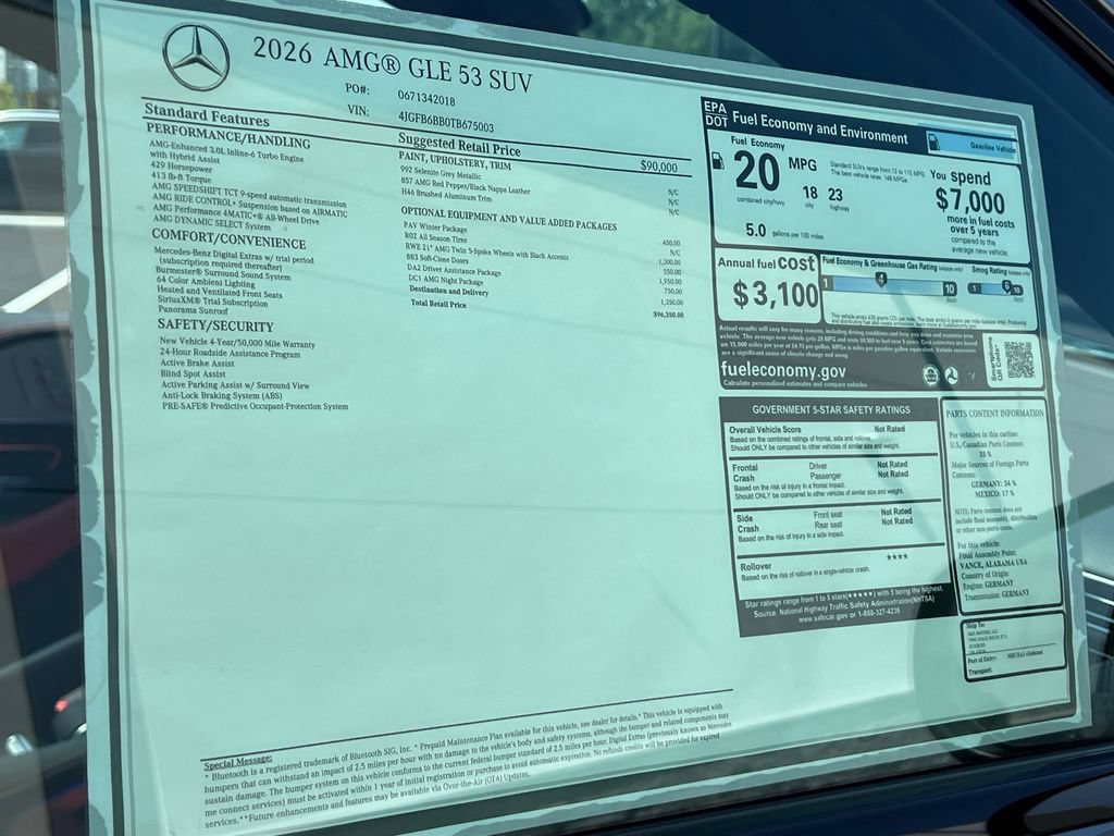 New 2026 Mercedes-Benz GLE 53 AMG 4MATIC image 41