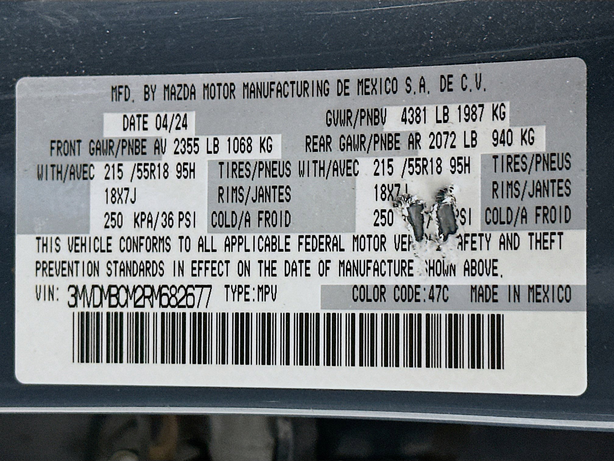 Used 2024 MAZDA CX-30 AWD 2.5 S w/ Preferred Package image 12