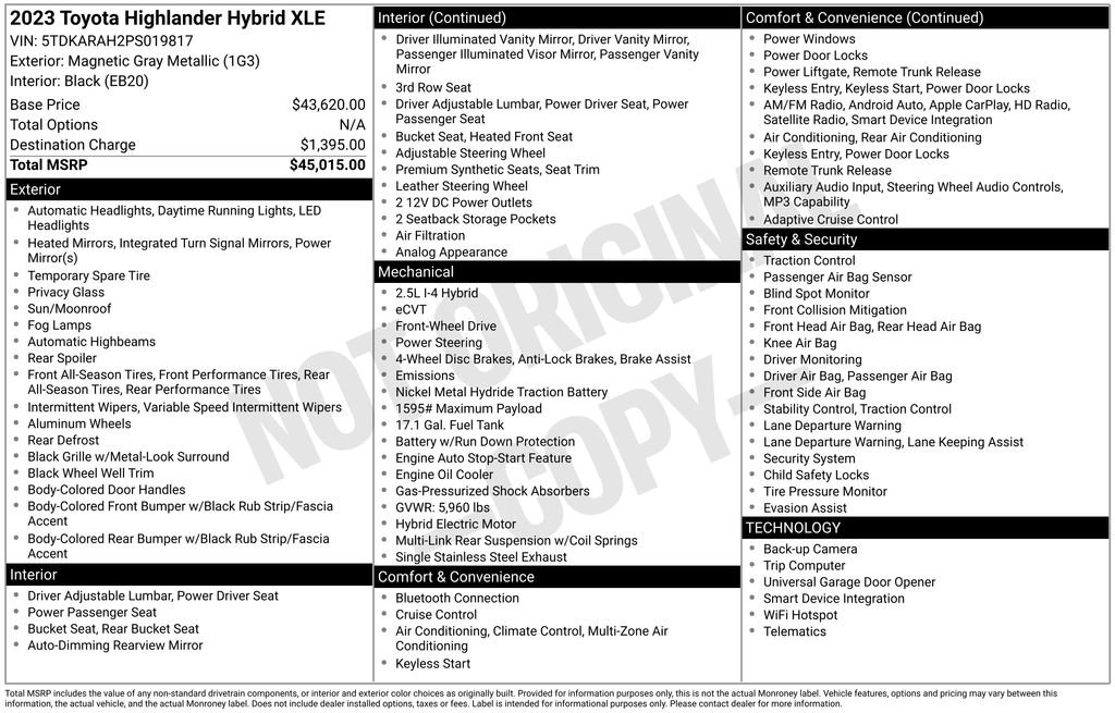 Used 2023 Toyota Highlander XLE image 6