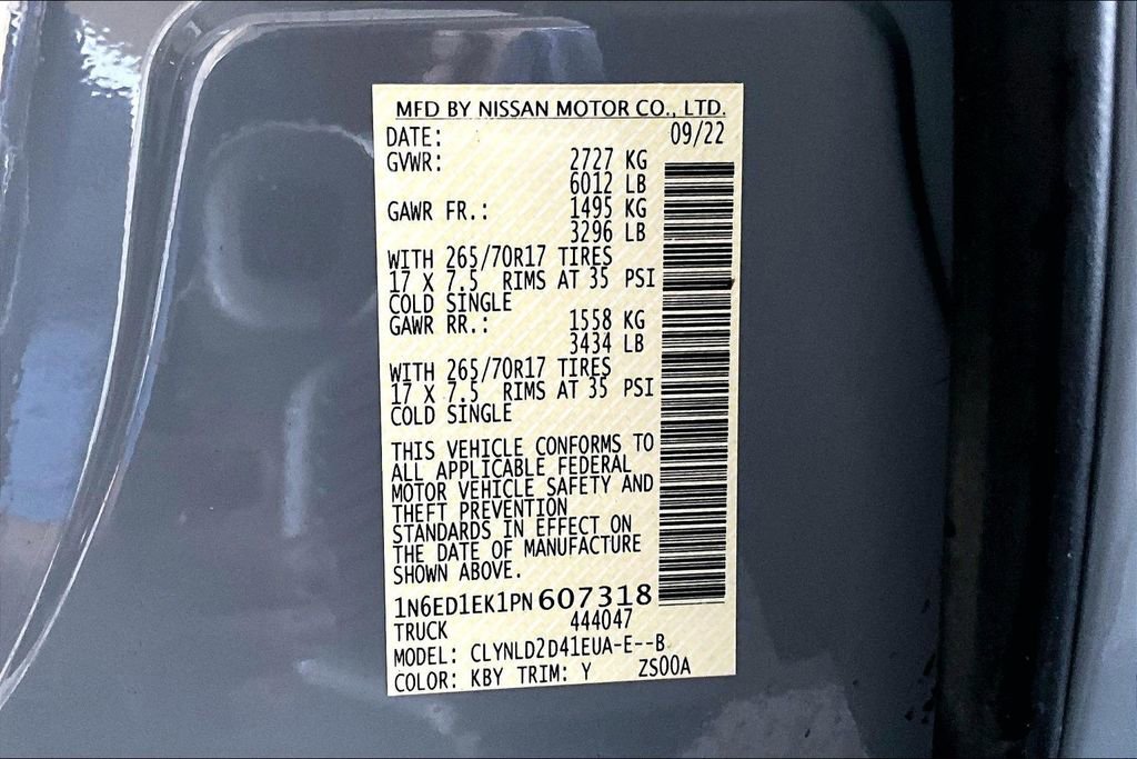 Used 2023 Nissan Frontier PRO-4X w/ Pro-4X Premium Package image 20