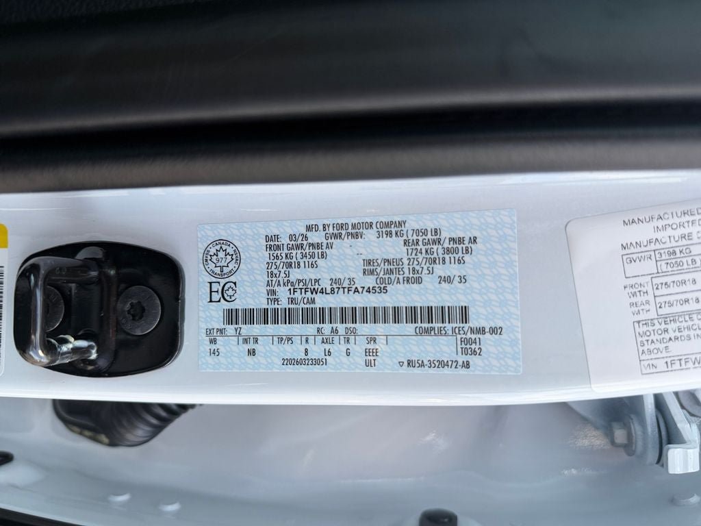 Used 2026 Ford F150 Tremor w/ Equipment Group 402B MID AWD/4WD image 37