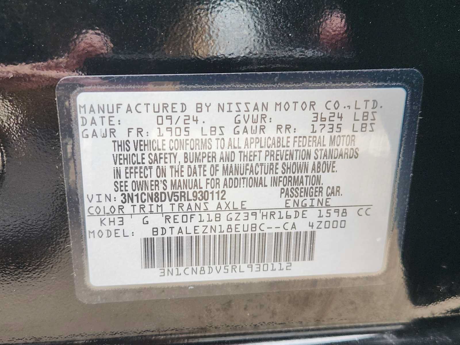 Used 2024 Nissan Versa S w/ S Plus Package FWD image 33