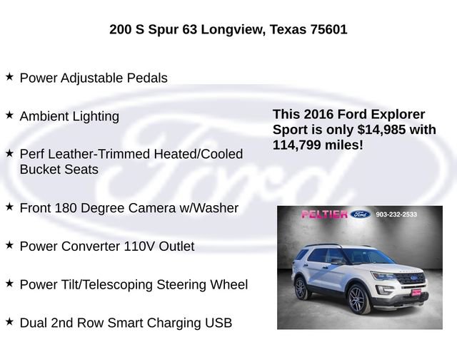 Used 2016 Ford Explorer Sport w/ Equipment Group 401A image 30