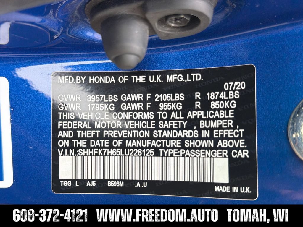 Used 2020 Honda Civic EX image 32