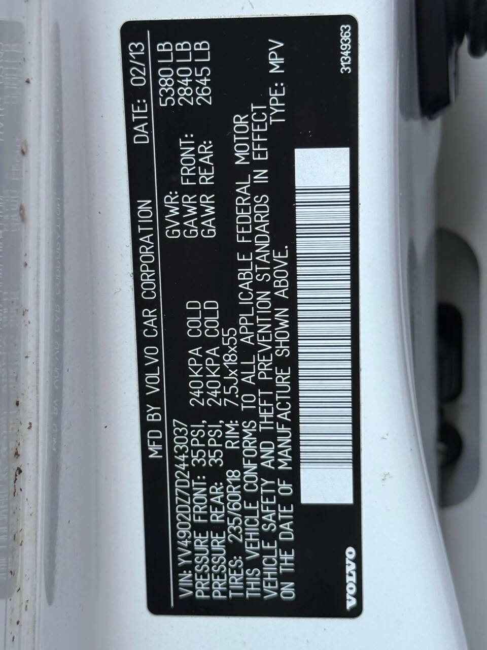 Used 2013 Volvo XC60 T6 image 22