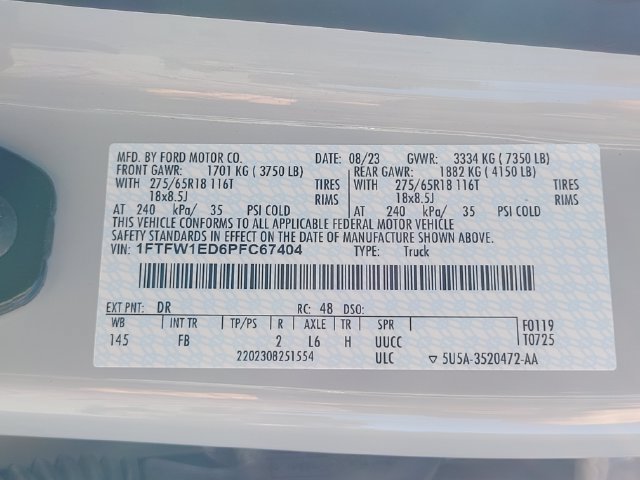 Used 2023 Ford F150 XLT w/ Equipment Group 302A High AWD/4WD image 15