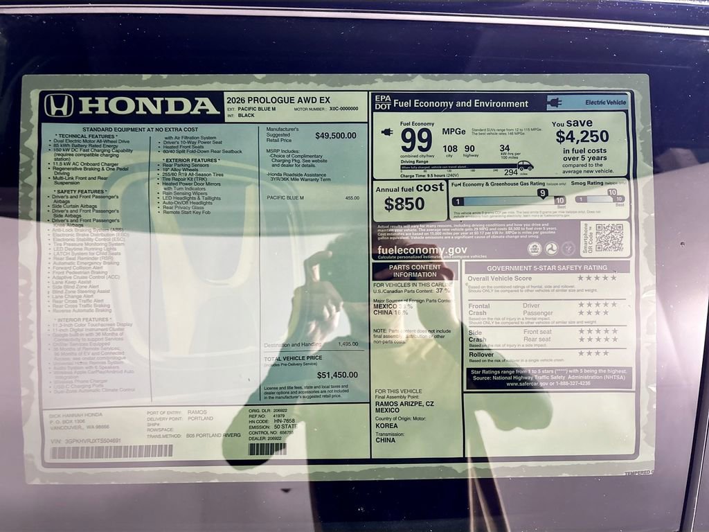 New 2026 Honda Prologue EX image 24