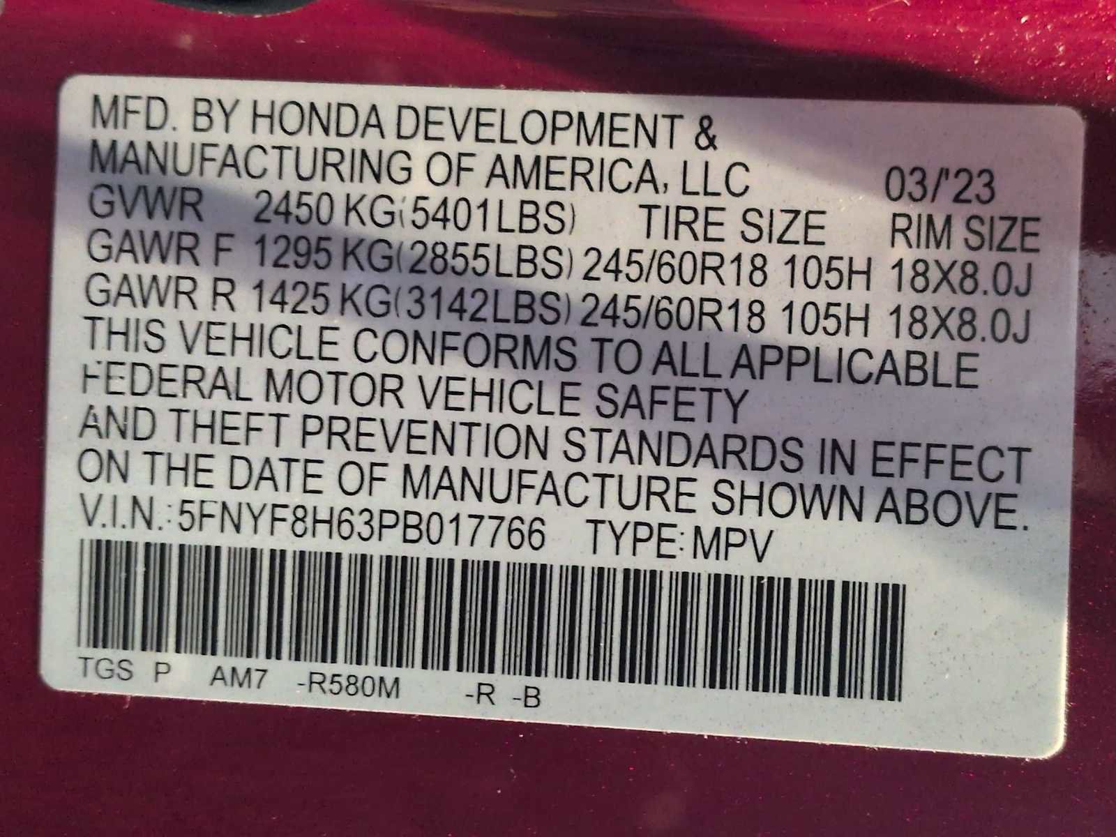Certified 2023 Honda Passport TrailSport image 35