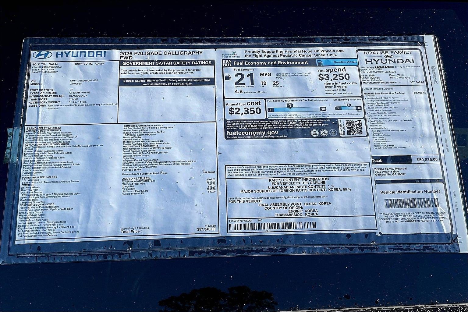 New 2026 Hyundai Palisade Calligraphy image 14