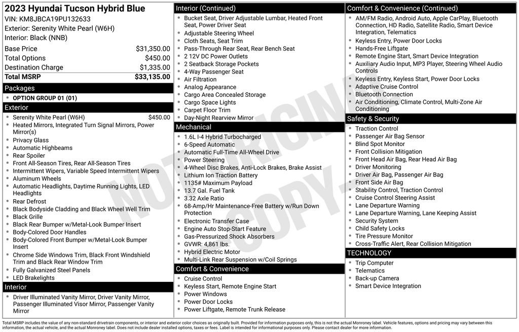 Certified 2023 Hyundai Tucson Blue image 6