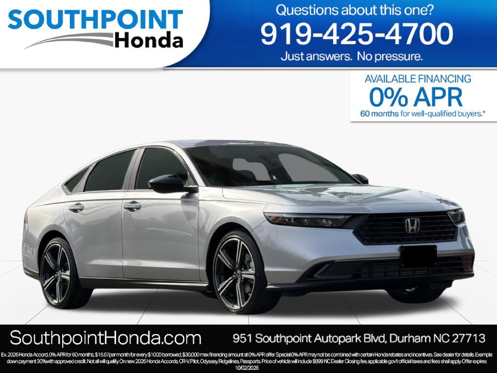 New 2026 Honda Accord SE image 1
